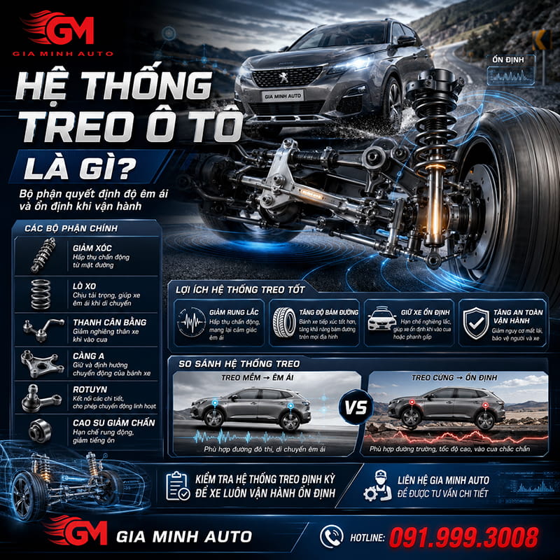 Hệ thống treo ô tô là gì?