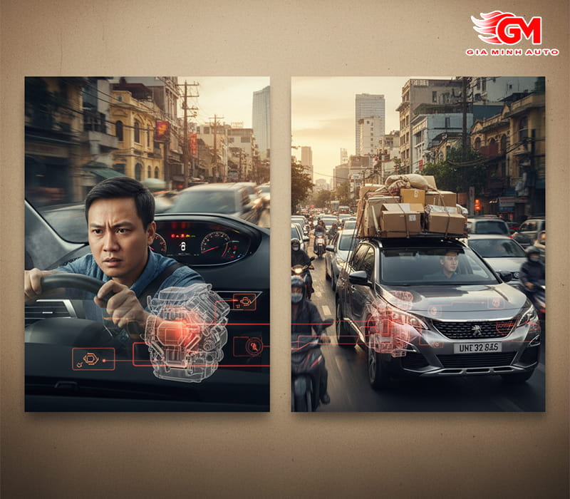 Thói quen lái xe gây hại cho động cơ
