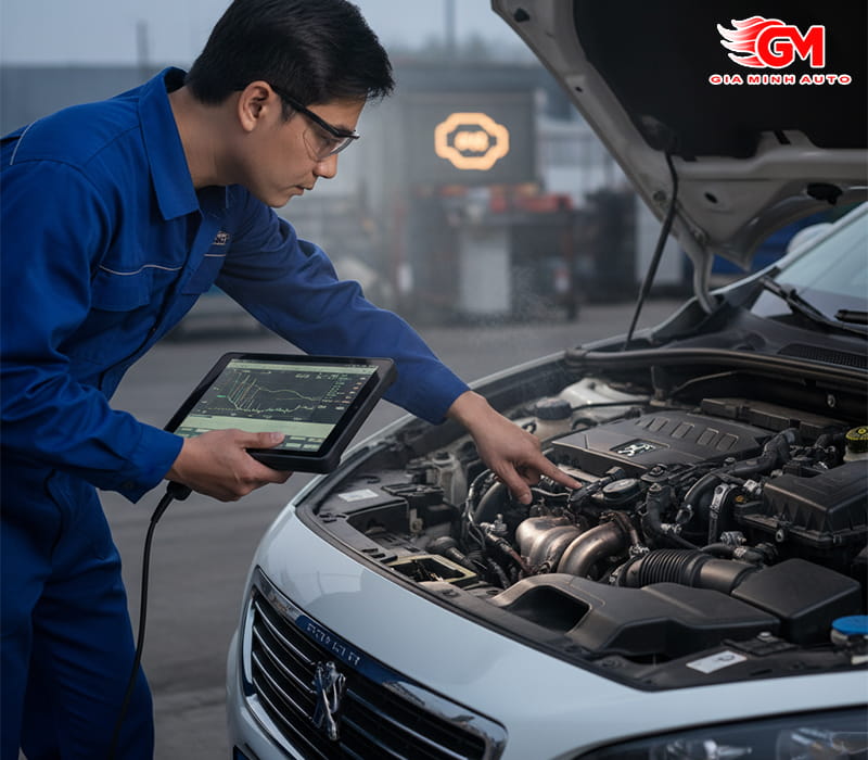 Lỗi cảm biến khí thải hoặc cảm biến Oxy