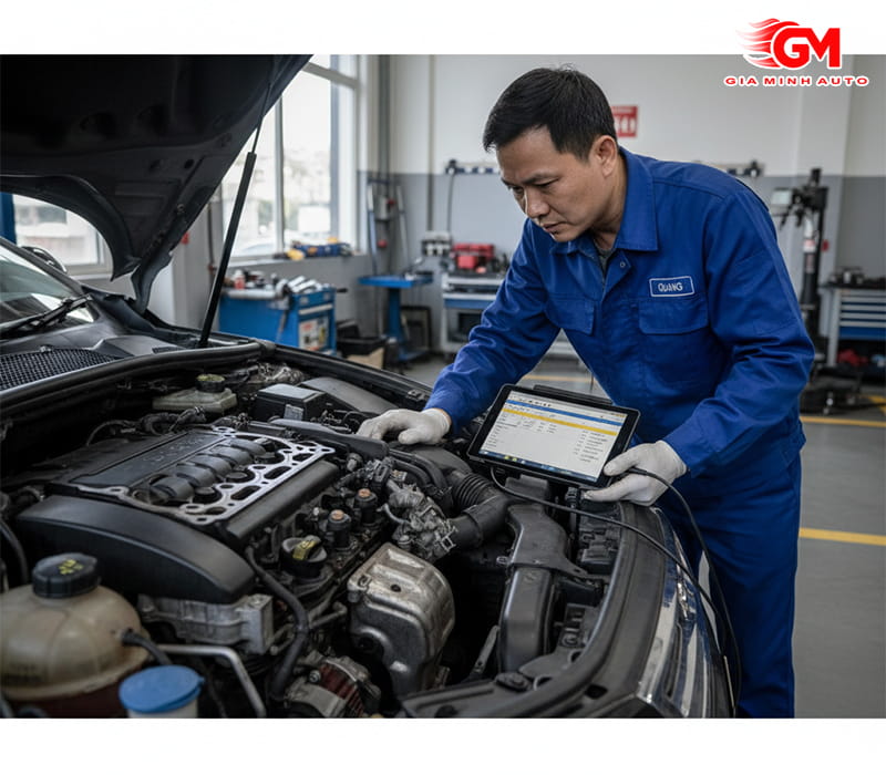 Tích tụ muội than trong buồng đốt và xu-páp nạp