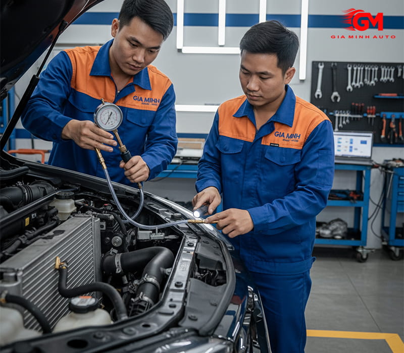 Quy trình kiểm tra hệ thống làm mát chuyên nghiệp