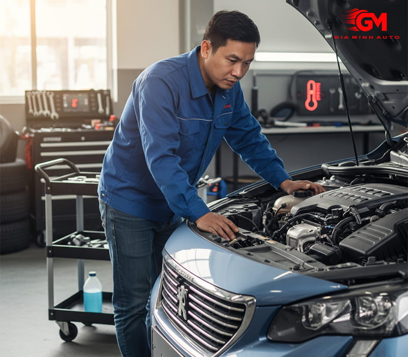 Kiểm tra định kỳ mức nước làm mát mỗi 5.000km