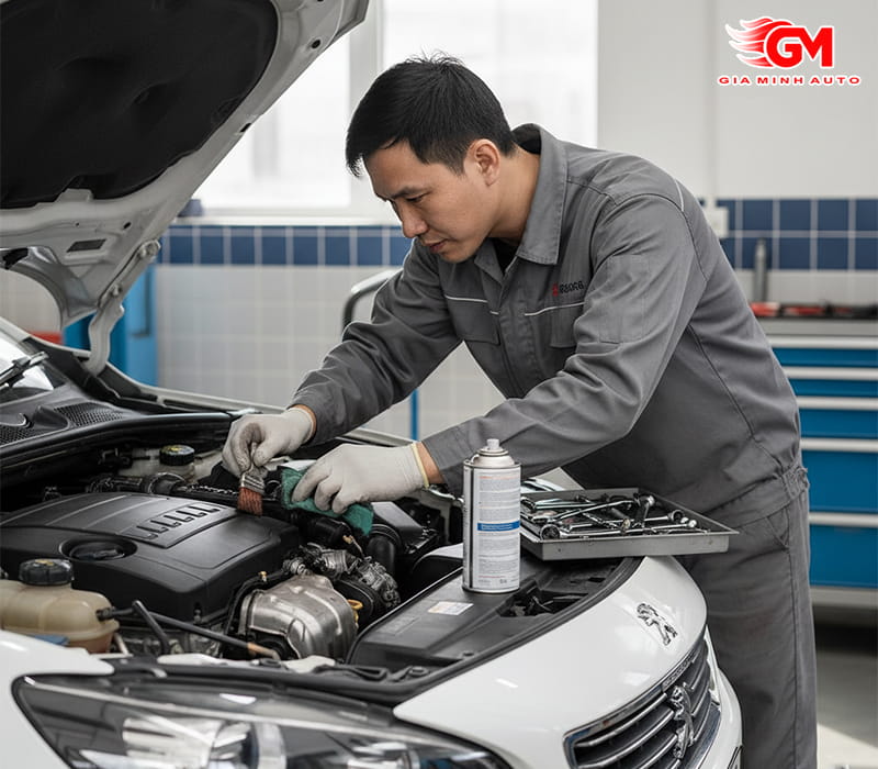 Vệ sinh cảm biến và buồng đốt định kỳ
