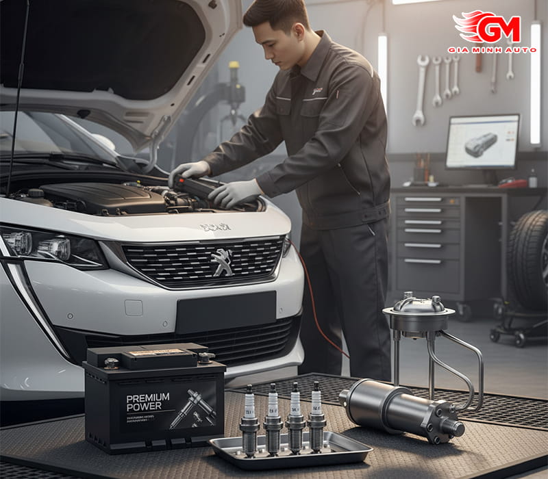 Cung cấp ắc quy, bugi, bơm xăng Peugeot nhập khẩu