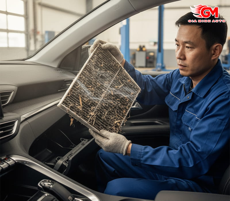 Lọc gió điều hòa quá bẩn