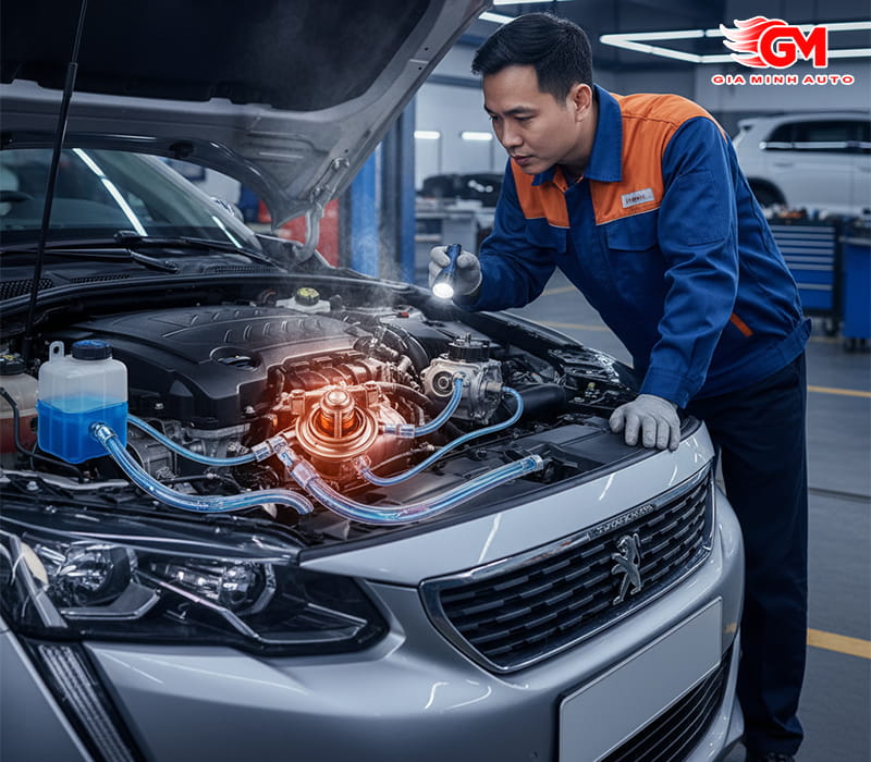 Các phụ tùng hệ thống làm mát Peugeot chính hãng tại Gia Minh Auto