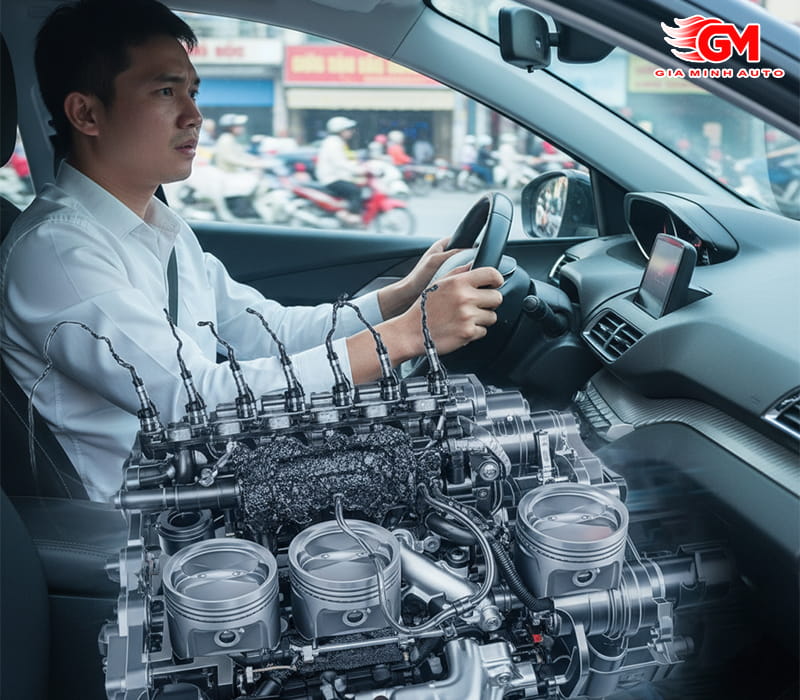 Kim phun nhiên liệu và họng ga bị bẩn