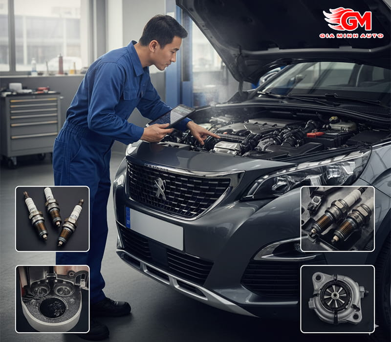 Động cơ rung, hụt hơi khi vận hành