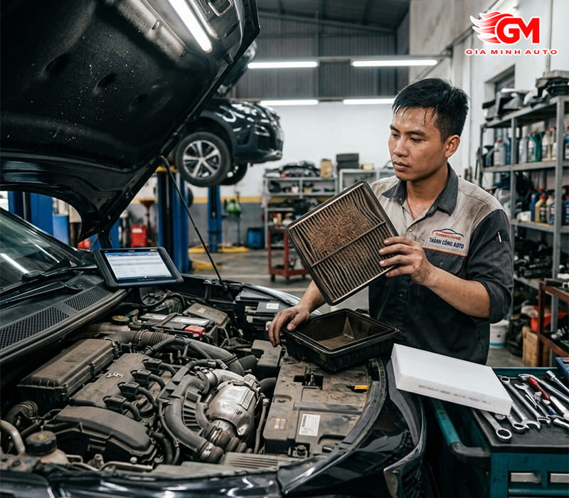Lọc gió động cơ quá bẩn