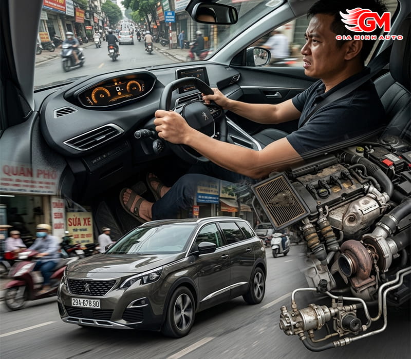 Peugeot 5008 đạp ga không bốc